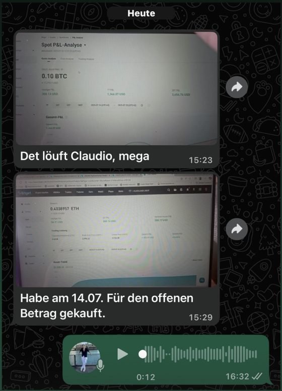 Nachricht eines Mitglieds